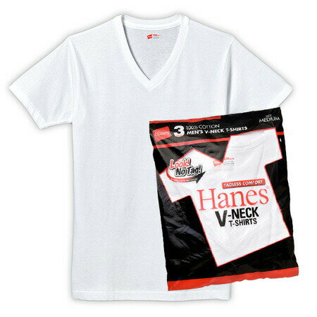 ≪ネコポスで送料300円≫ヘインズ メンズ レッドパック Vネック 3P-Tシャツ HM2145K / Hanes MENS RED PACK HM2145K 3枚組