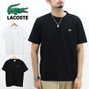 ≪送料無料≫LACOSTE MENS S/S CREW-NECK T-SHIRT TH635EM / ラコステ メンズ クルーネック 鹿の子 ワンポイント 半袖Tシャツ TH635EM