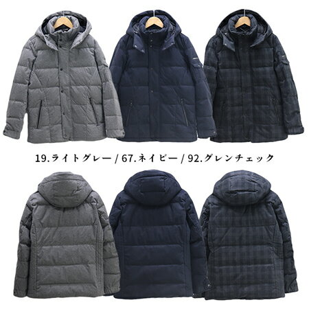 ≪SALE＆送料無料≫HIDEAWAYS NICOLE MENS DOWN JACKET 9565-3732 / ハイダウェイニコル メンズ スウェード起毛撥水加工ダウンジャケット 9565-3732