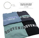 SALE&C.P.S MENS COLLEGE LOGO PRINT LONG SLLEVE SWEAT 117-7209 / V[s[GX Y JbWS vg XEGbg 117-7209 jZbNX