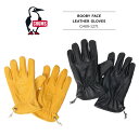 チャムス 手袋 メンズ チャムス ブービーフェイス レザーグローブ ( ウォーマー / 手袋 ) CHUMS BOOBY FACE LEATHER GLOVES CH09-1271≪ネコポスで送料無料≫