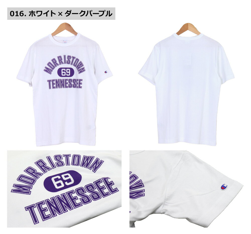 ≪ネコポスで送料300円≫Champion MENS COLEEGE LOGO PRINT SHORT SLEEVE T-SHIRT C3...