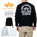 アルファインダストリーズ ALPHA INDUSTRIES INC メンズ トレーナー メンズ スウェット AマークCOORDINATE バックプリントクルーネックスウェットロゴプリント 裏起毛 あったかTC1594 送料無料