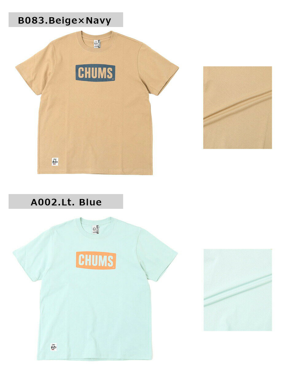 チャムス tシャツ チャムス tシャツ メンズ チャムスロゴTシャツ 半袖TCOTTON USA ...