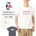 チャムス Tシャツ メンズ CHUMS Tシャツ メンズ Tシャツ 半袖チャムスロゴスターズアンドストライプTシャツアウトドアブランド tシャツ メンズ