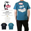 CHUMS Tシャツ チャムス Tシャツ メンズ チャムス TシャツチャムスファクトリーTシャツ CHUMS トップス バックプリント 手描き風プリント ブービーバード