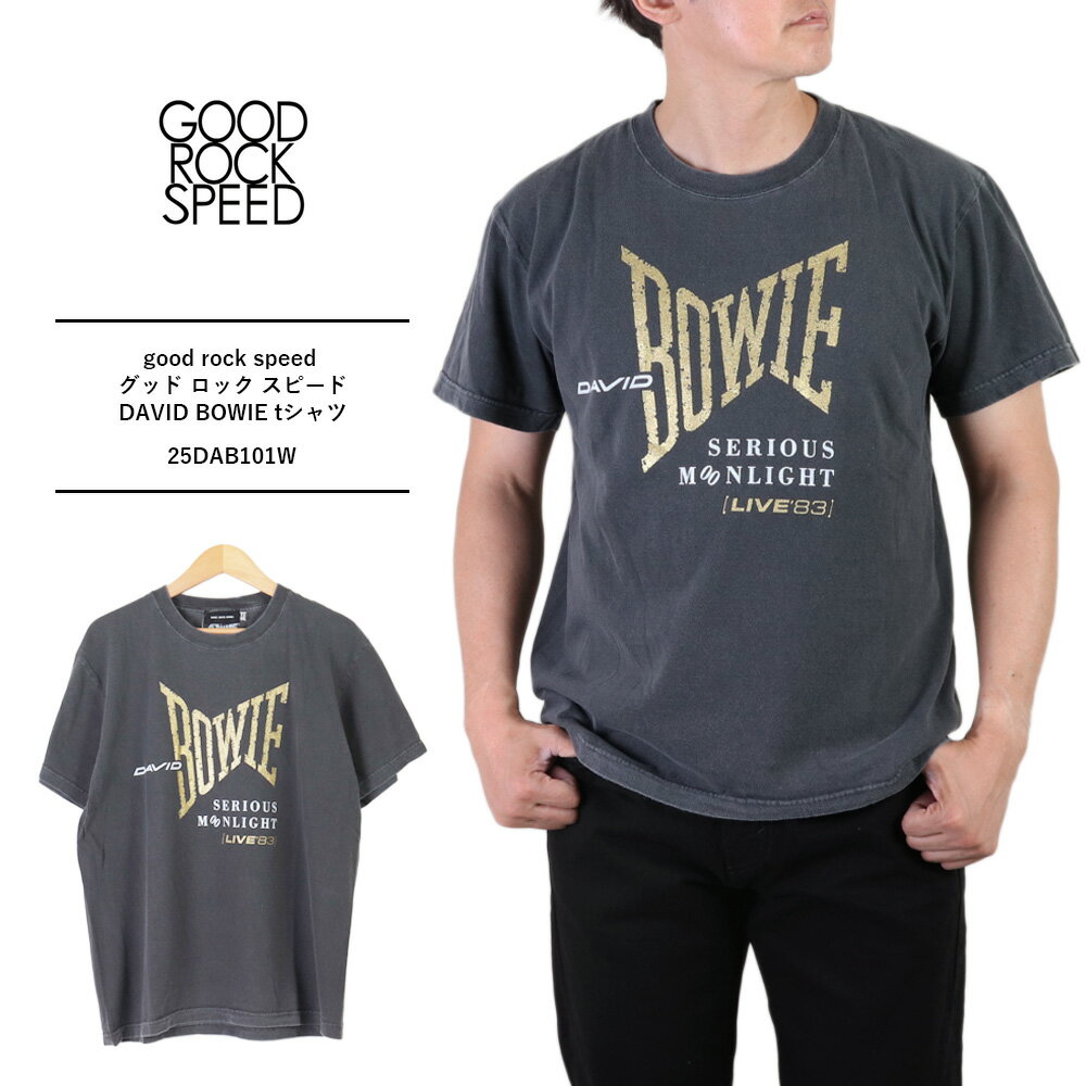 Rakuten - DAVID BOWIE デヴィッド・ボウイ tシャツ good rock speed グッド ロック スピード バンド tシャツ デビッドボウイ tシャツ デヴィッドボウイ tシャツ メンズ 半袖 綿 Tシャツ バンド Tシャツ バンドtシャツ ロックtシャツ メンズGLITTER PRINT T-SHIRT 25dab101w