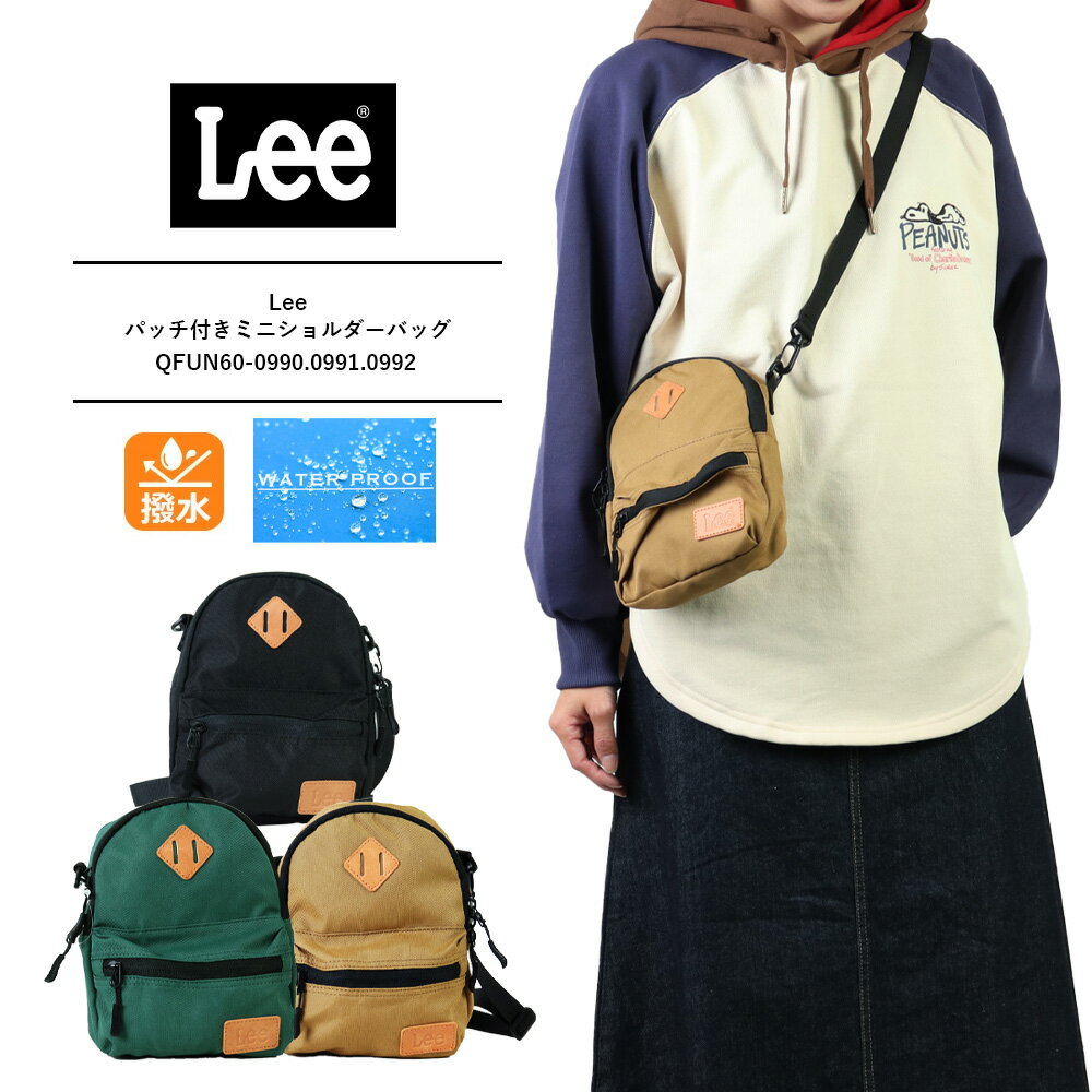 Lee バッグ Lee ショルダーバッグ レディース コンパクト Lee ロゴ オーバーオール デザイン 軽い ショ..