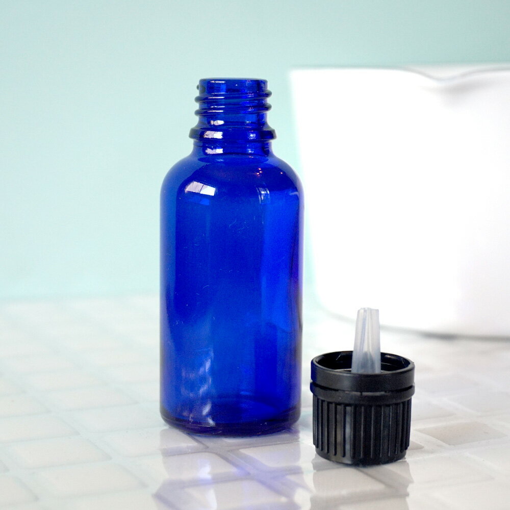 1本あたり160円!送料無料!遮光瓶(ドロッパーセット)ブルー 30ml x 20本セット(精油 フレグランスオイル 香水 ボディスプレー クラフト用)