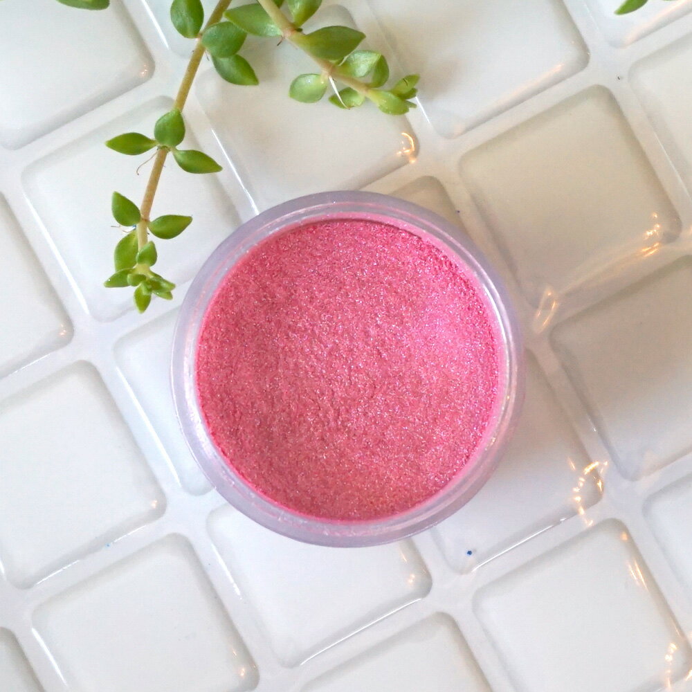 やさしくキュートな、カワイイ系ピンク。クールピンク -Cool Pink-パールマイカ 4gコスメティックグレード（化粧品グレード）（リップ リップグロス アイシャドウ チーク 手作りコスメ 手作り石鹸）のサムネイル