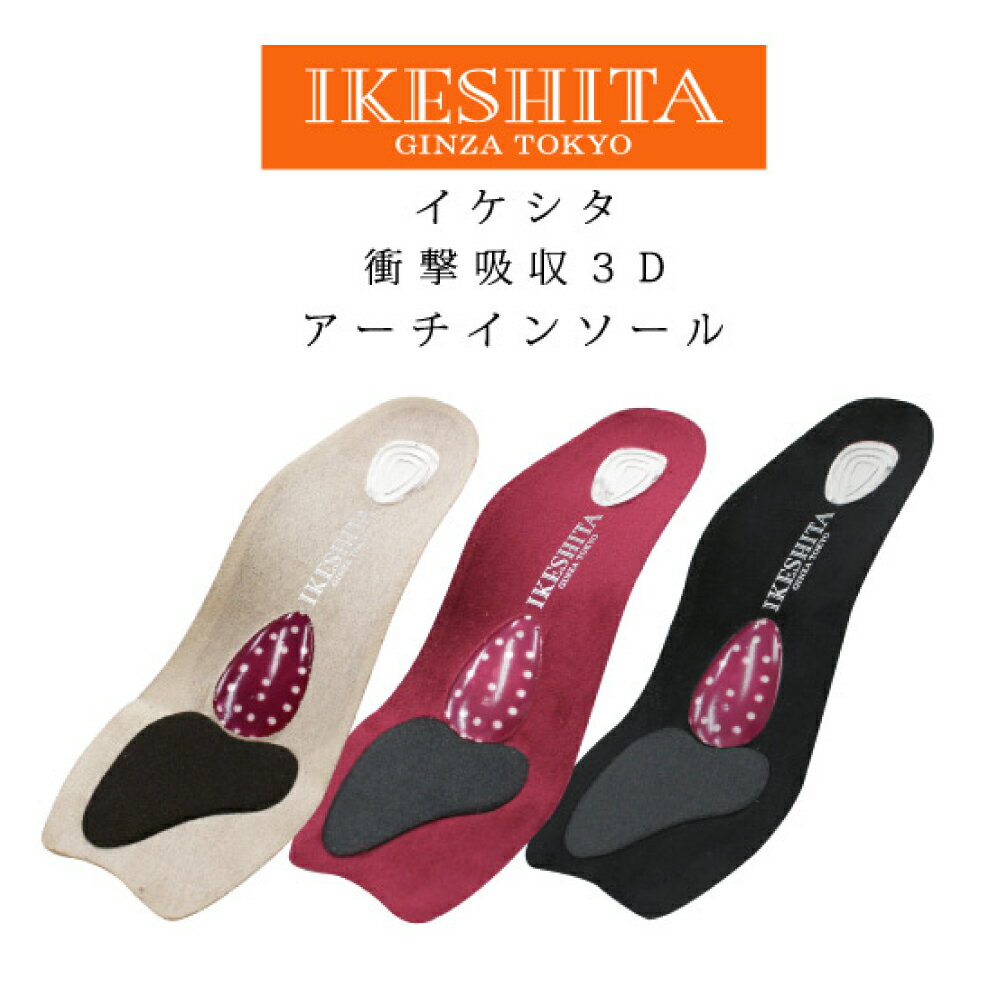 【送料無料】 IKESHITA 3D衝撃吸収インソール / 