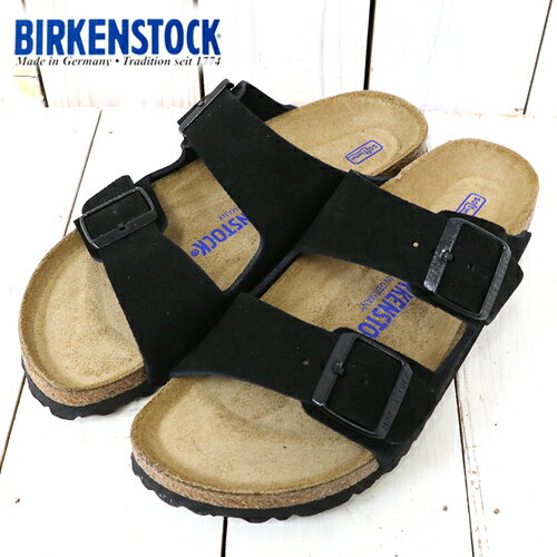 【クーポン配布中】BIRKENSTOCK (ビルケンシュトック)『ARIZONA SFB』(Black)【正規取扱店】【smtb-KD】【sm15-17】【楽ギフ_包装】【アリゾナ】【ソフトフットベット】【スエードレザー】【メンズ】