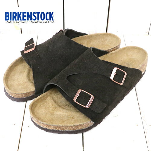 【クーポン配布中】BIRKENSTOCK (ビルケンシュトック)『ZURICH』(Mocca)【正規取扱店】【smtb-KD】【sm15-17】【楽ギフ_包装】【チューリッヒ】【サンダル】【スエードレザー】【メンズ】