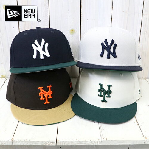 New Era　　"59FIFTY Powered by GORO NAKATSUGAWA(MIN-NANO)" カラー 1.New York Yankees(ネイビー/ダークグリーン) 2.New York Yankees(ストーン/ネイビー) 3.New York Mets(ブラウンスエード/ブロンズ) 4.New York Mets(ワインコルク/ダークグリーン) 品番：1412465 素材 本体,ツバ：POLYESTER100% ツバ裏：COTTON100% 刺繍糸：POLYESTER100% 陰中津川吾郎氏のディレクションによる59FIFTYキャップです。フロントにニューヨーク・ヤンキースとニューヨーク・メッツのロゴ刺繍がそれぞれ施され、クラウンとバイザーで配色を切り替えた2トーンデザインです。 【サイズ】 &nbsp; 頭周り 深さ ツバ 7 1/8 56.8cm 13cm 6.5cm 7 1/4 57.7cm 13cm 7cm 7 3/8 58.7cm 13cm 7cm 7 1/2 59.6cm 13cm 7cm 7 5/8 60.6cm 13cm 7cm ■ International shipping/Introduction■for overseas customers ギフト対応