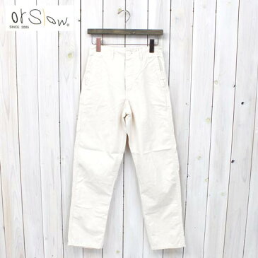 【10%OFFクーポン配布中】orSlow (オアスロウ)『FRENCH WORK PANTS』(ECRU)【正規取扱店】【smtb-KD】【sm15-17】【楽ギフ_包装】【or Slow】【ワークパンツ】【メンズ/レディース】