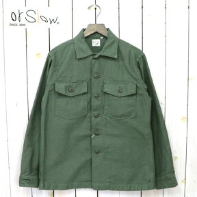 【クーポン配布中】orSlow (オアスロウ)『US ARMY SHIRTS』(GREEN)【正規取扱店】【smtb-KD】【sm15-17】【楽ギフ_包装】【or Slow】【ミリタリーシャツ】【メンズ】