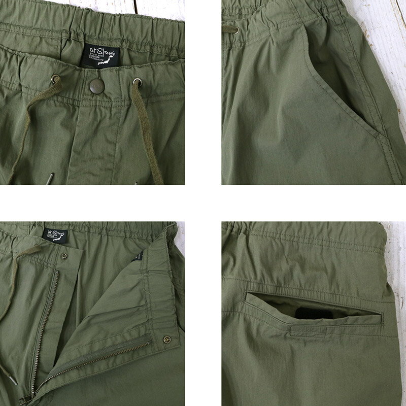 orSlow (オアスロウ) : WIDE FIT NEW YORKER SHORTS (ARMY GREEN)【正規取扱店】【smtb-KD】【sm15-17】【楽ギフ_包装】【or Slow】【ショートパンツ】【イージーショーツ】【ワイドフィットバージョン】【メンズ】
