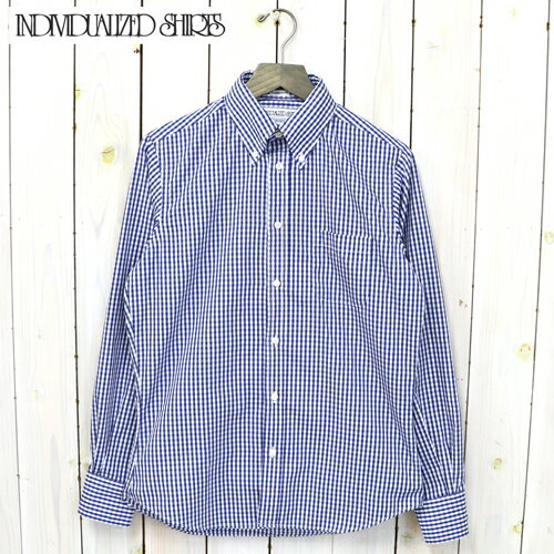 【10%OFFクーポン配布中】INDIVIDUALIZED SHIRTS (インディビジュアライズド シャツ)『GINGHAM CHECK-Limited』(NAVY)【正規取扱店】【smtb-KD】【sm15-17】【楽ギフ_包装】【ギンガムチェック】【シャツ】【ロッカールーム仕様】