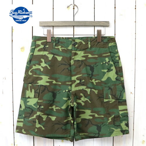 【クーポン配布中】BUZZ RICKSON’S (バズリクソンズ)『TROUSERS,MEN’S,CAMOUFLAGE COTTON,WIND RESISTANT POPLIN,CLASS 2 SHORTS』【正規取扱店】【smtb-KD】【sm15-17】【楽ギフ_包装】【コットンリップストップ】【カーゴショーツ】【ショートパンツ】