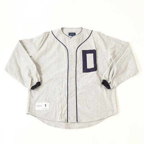 【中古】DESCENDANT ディセンダント BLEEK BASEBALL SHIRT ベースボールシャツ サイズ1 【F-17486】 wa◇128