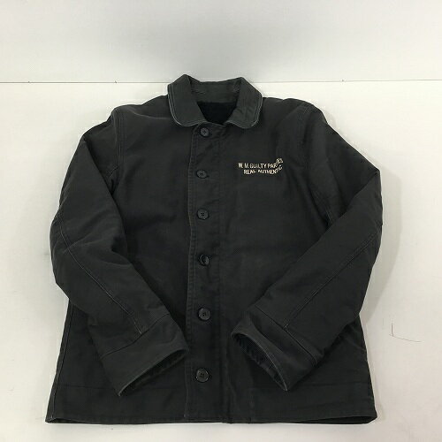 【中古】 hi◇128 WACKO MARIA ワコマリア バックマリア襟レザーN-1デッキジャケット DECK JACKET サイズM