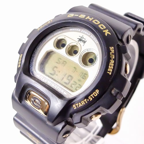 【中古】CASIO G-SHOCK × STUSSY 25th Anniversary DW-6900STS-9JR カシオ ジーショック メンズ 腕時計 【F-11827】 wa◇160