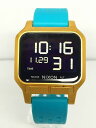 【中古】 NIXON HEAT ニクソン AQUA/GOLD 