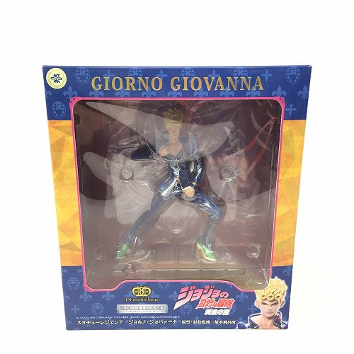 【中古】 hi◇65 スタチューレジェンド ジョジョの奇妙な冒険 第5部 黄金の風 ジョルノ・ジョバァーナ フィギュア 塗装済み完成品 ディ・モールト ベネ