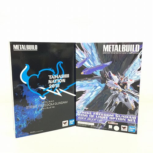 【中古】 hi◇69 METAL BUILD メタルビルド 機動戦士ガンダムSEED DESTINY ストライクフリーダムガンダムSOUL BLUE Ver. + 光の翼オプションセット バンダイ 魂ウェブ