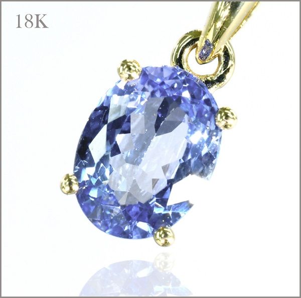 18金 ネックレス 誕生石 ネックレス タンザナイト ネックレス アクセサリー ゴールド ネックレス 18K 天然石ネックレス レディースジュエリー 12月誕生石 天然石 レディース ネックレス プレゼント 【選べる長さ 40cm・45cm】