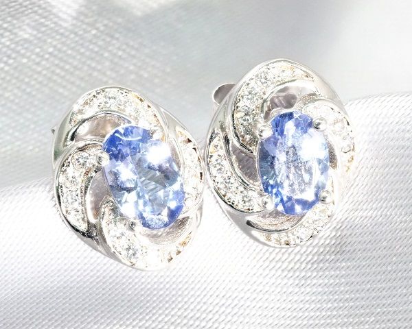Rakuten - タンザナイト ピアス CZ ピアス レディース ピアス ジルコニア アクセサリー 天然石 ピアス 誕生石 ピアス 12月誕生石 レディースジュエリー