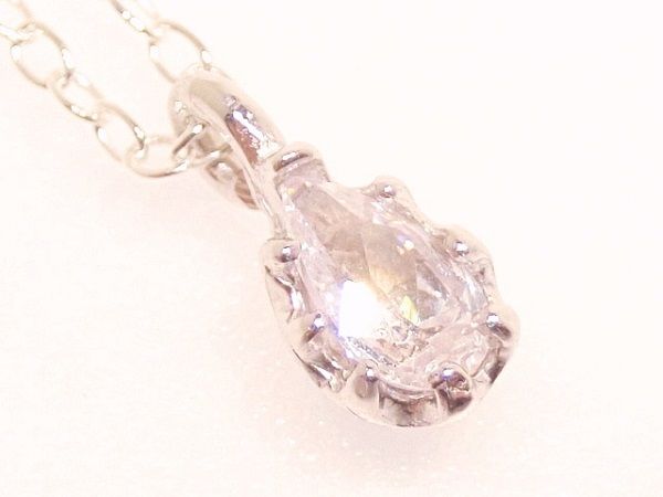 Rakuten - ダイヤモンド CZ ネックレス アクセサリー 雫 デザイン レディース ネックレス ジルコニア デザインジュエリー 【ダイヤモンドに匹敵する輝きがここに】
