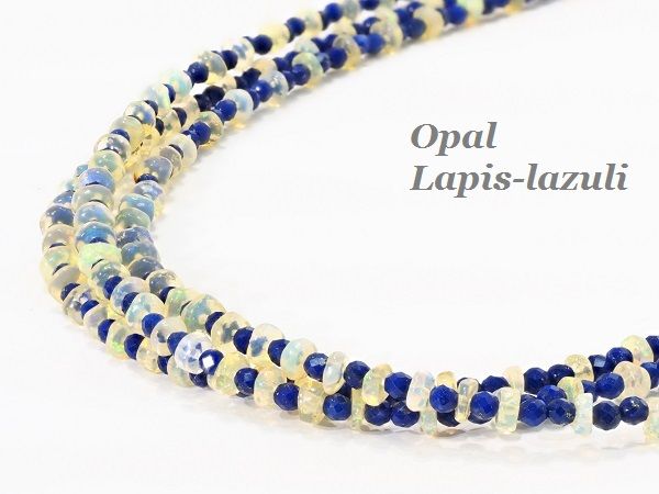 オパールネックレスラピスラズリネッ...