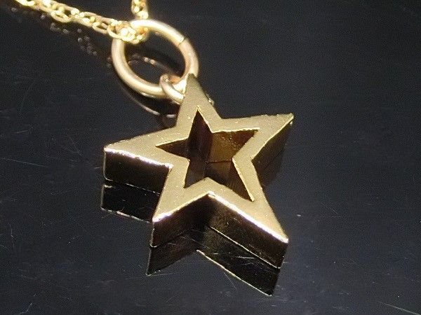Rakuten - スター ネックレス ゴールド ネックレス レディース ネックレス メンズ ネックレス ユニセックス 星 アクセサリー プレゼント 45cmチェーン