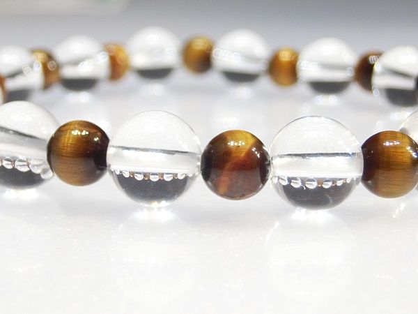 水晶 クリスタル ブレスレット タイガーアイ ブレスレット 天然石 ブレスレット レディース ブレスレット メンズ ブレスレット ユニセックス アクセサリー 誕生石 ブレスレット 4月誕生石 【伸縮素材】