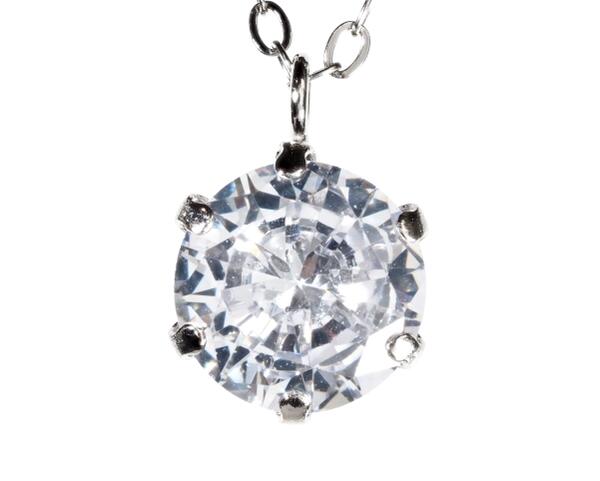 プラチナ ネックレス Pt ネックレス 0.80ct スワロフスキー プラチナチェーン Ptチェーン Pt900 Pt850 レディース 誕生日 記念日 母の日 クリスマス プレゼント ジュエリーBOX無料 swp6 ss