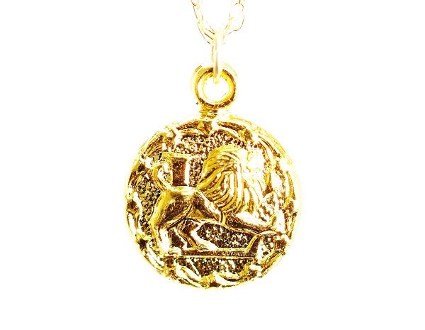 星座 ネックレス 獅子座 ネックレス ゴールド ネックレス 18K GP アクセサリー 7月・8月誕生日 プレゼント Leo ペンダント レディースネックレス 40cmチェーン 【12星座シリーズ】しし座：7月24日〜8月23日生まれ メール便送料無料のサムネイル