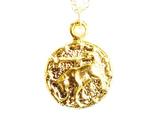 星座 ネックレス 牡牛座 ネックレス ゴールド ネックレス 18K GP アクセサリー 4月・5月誕生日 プレゼント Taurus ペンダント レディースネックレス 40cmチェーン 【12星座シリーズ】おうし座:4月21日〜5月21日生まれ メール便送料無料