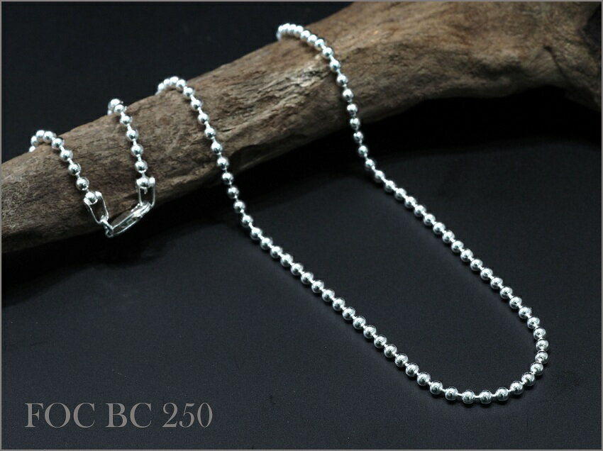 乐天商城 - SV925 ボールチェーンネックレス 2.50mm 60cm No.FOC BC 250