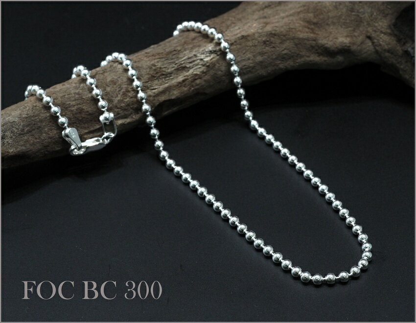 Rakuten - SV925 ボールチェーンネックレス 3.00mm 60cm No.FOC BC 300