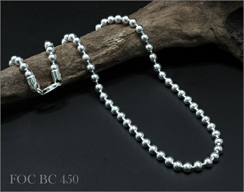 乐天商城 - SV925 ボールチェーンネックレス 4.50mm 45cm No.FOC BC 450