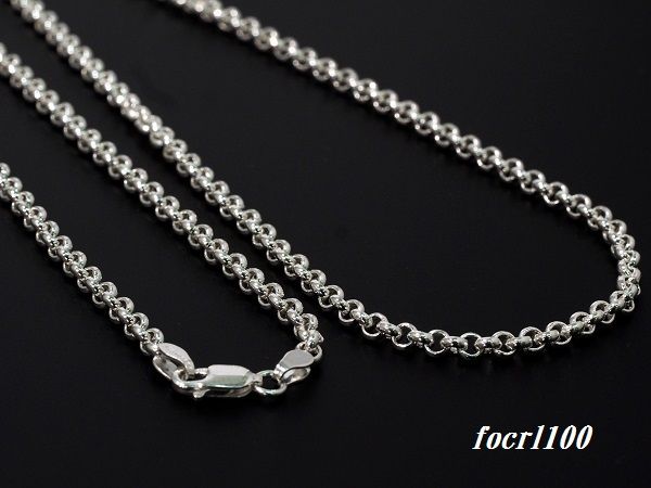 Rakuten - SV925 ロールチェーンネックレス 1.00mm 60cm No.FOCRL 100