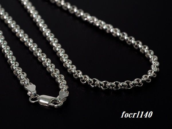 Rakuten - SV925 ロールチェーンネックレス 1.40mm 60cm No.FOCRL 140