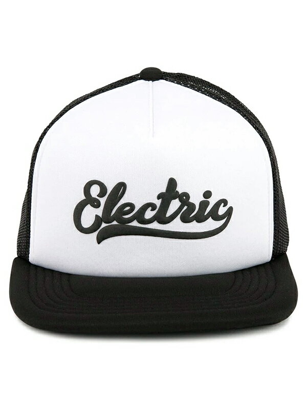 ELECTRIC エレクトリック メンズ メッシュキャップ 帽子 ED5521012 Cursive Trucker Hat [BLK/WHT] スノーボード スケートボード サーフィン ストリート フィッシング