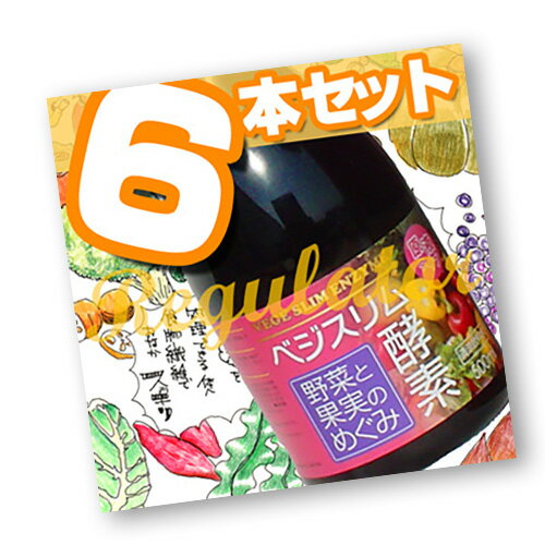 ＜衝撃・6本セット＞【アウトレット】（賞味期限2024年7月以降）（メーカー直販・品質保証・数量限定）Vege Slim 野菜と果実のめぐみ ベジスリム酵素 500ml 原液タイプ！×6本 ※訳あり／ワケアリ 高品質の酵素ダイエットを体感ください。≪緊急ダイエット企画≫