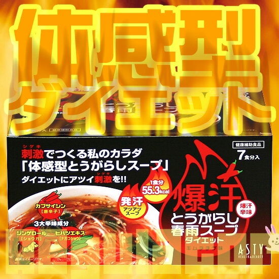 【パパTUNEその5】 爆汗とうがらし春雨スープ ダイエット 7食分