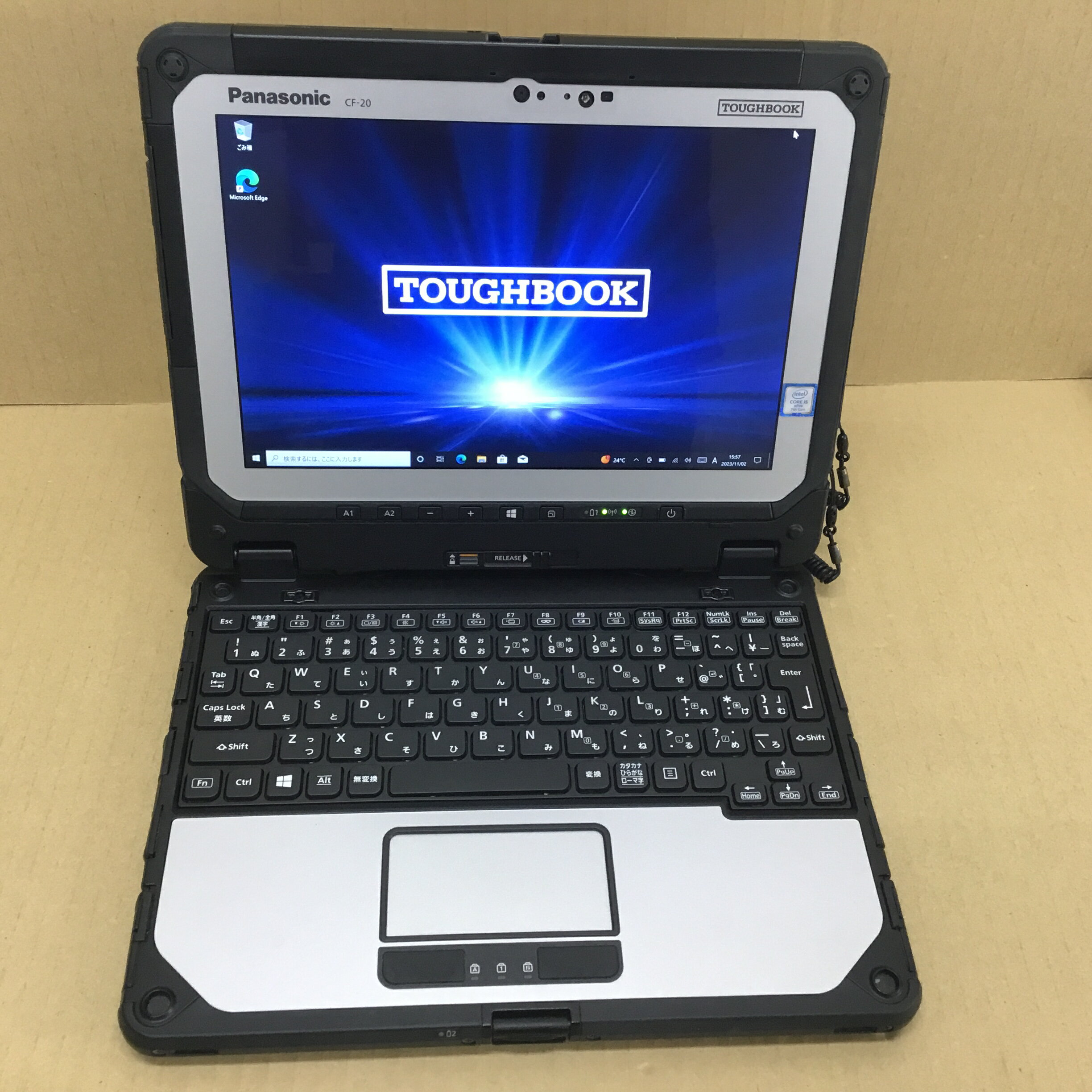 【中古】 PANASONIC タブレット CF-20E0-385VJ CI5(7Y57)-1.2GHZ 4GB 128GB 10.1インチ WIN10P 無線 BLUETOOTH カメラ 送料 無料 14時までの ご注文 即日発送