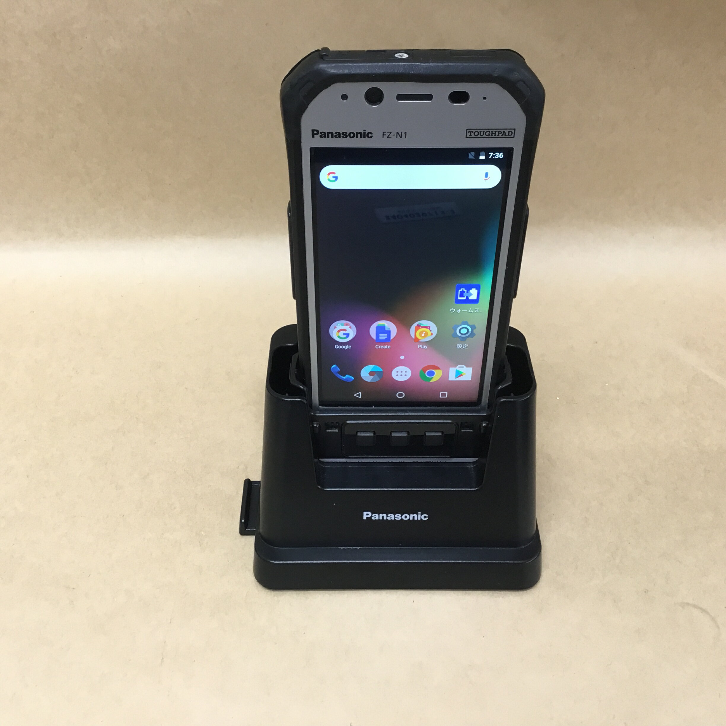 【中古】 PANASONIC タブレット FZ-N1CKLAAZJ TOUGHPAD 16GB 4.7インチ Android6.0 WLAN WWAN BLUETOOTH カメラ クレードル 送料 無料 14時までの ご注文 即日発送