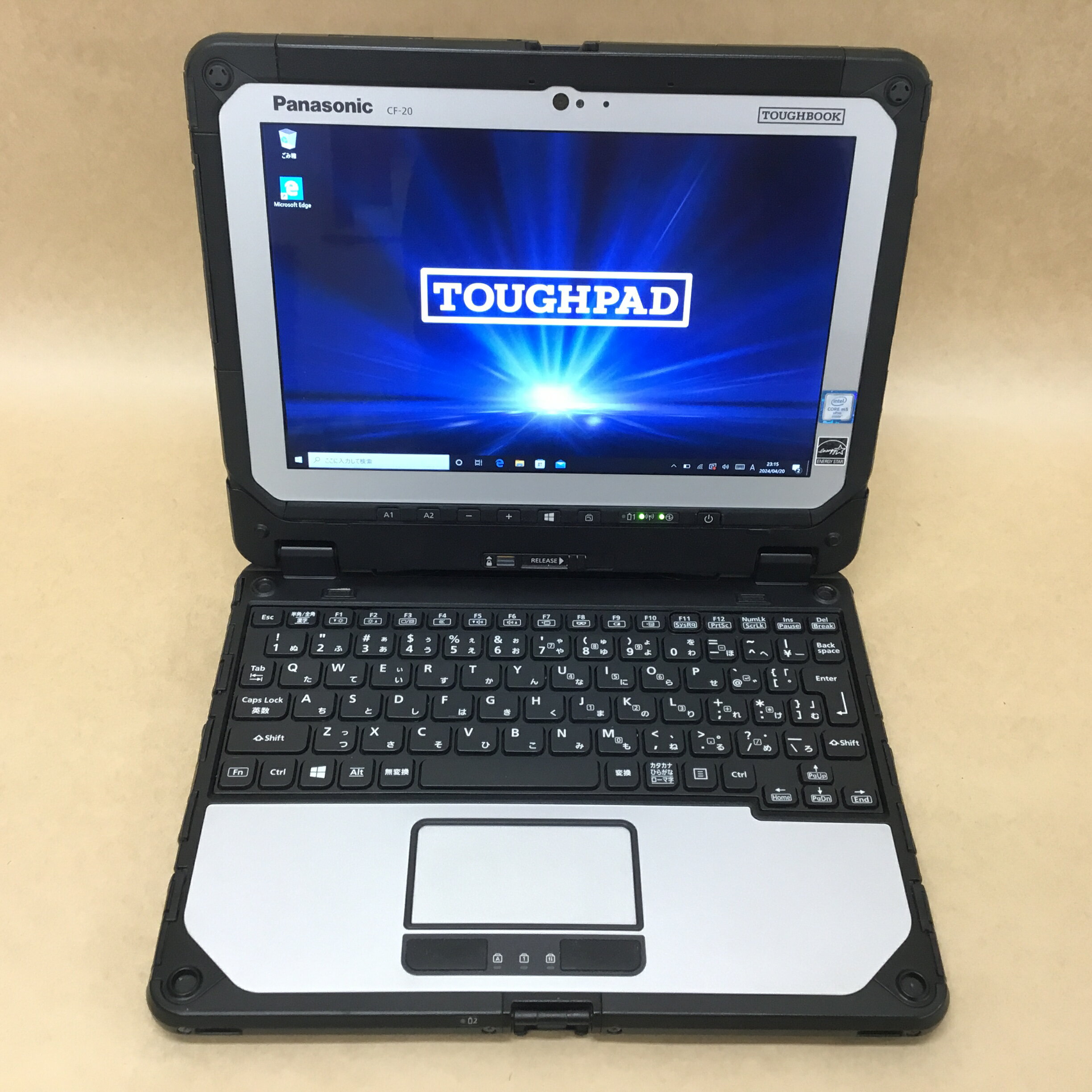 【中古】 PANASONIC タブレット TOUGHPAD CF-20A0385VJ CORE M5 6Y57 -1.1GHZ 4GB 128GB 10.1インチ WIN10P 無線 BLUETOOTH カメラ 送料 無料 14時までの ご注文 即日発送