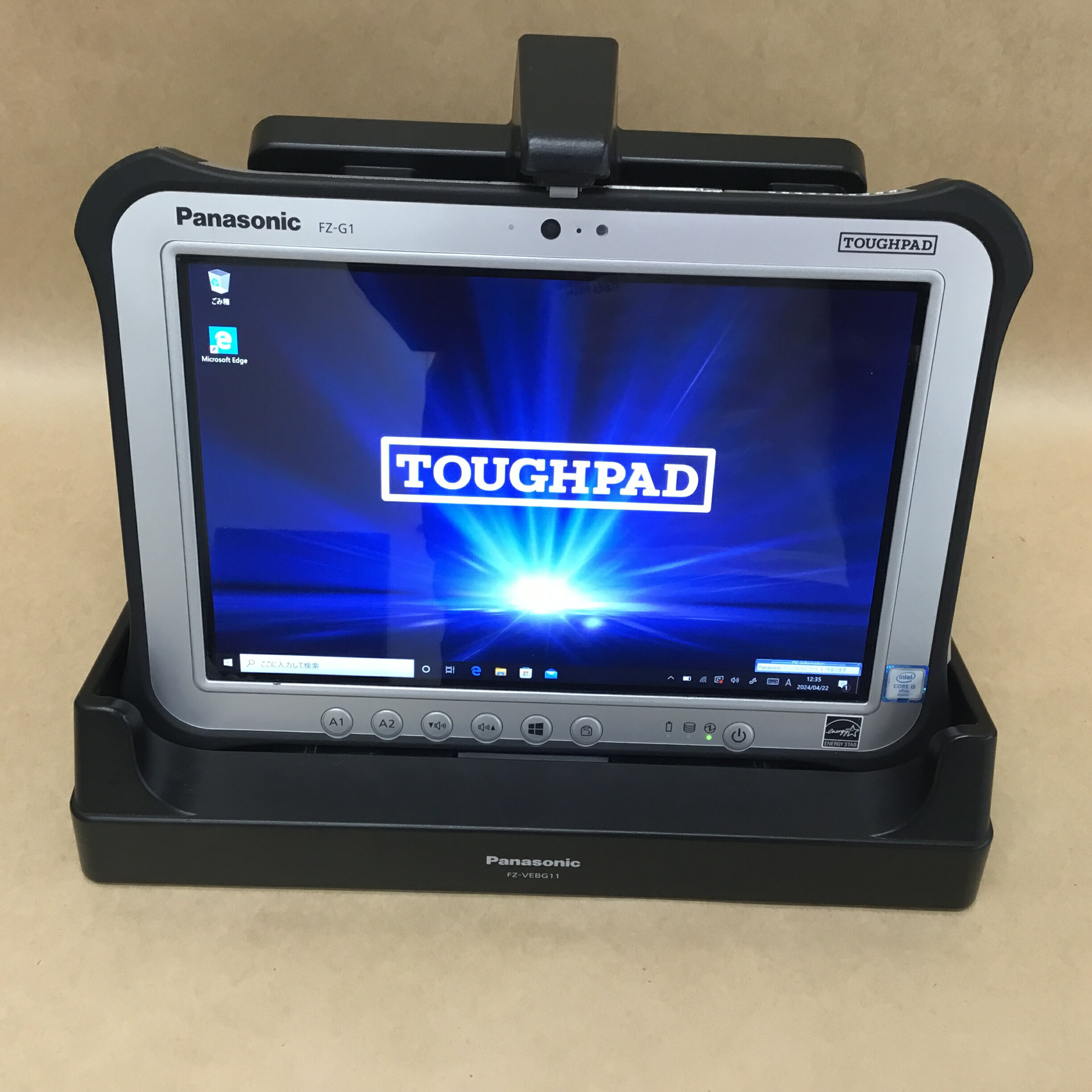 【中古】 PANASONIC タブレット TOUGHPAD FZ-G1R3000VJ CI5 6300U -2.4GHZ 4GB 128GB 10.1インチ WIN10P 無線 BLUETOOTH カメラ ドック スタイラス 送料 無料 14時までの ご注文 即日発送